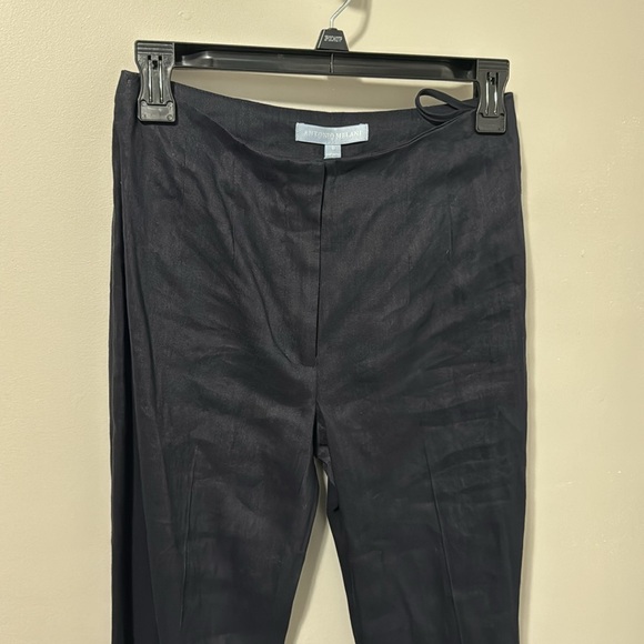 NWT! Antonio Melani Navy Blue Linen Blend Pants - Picture 2 of 6